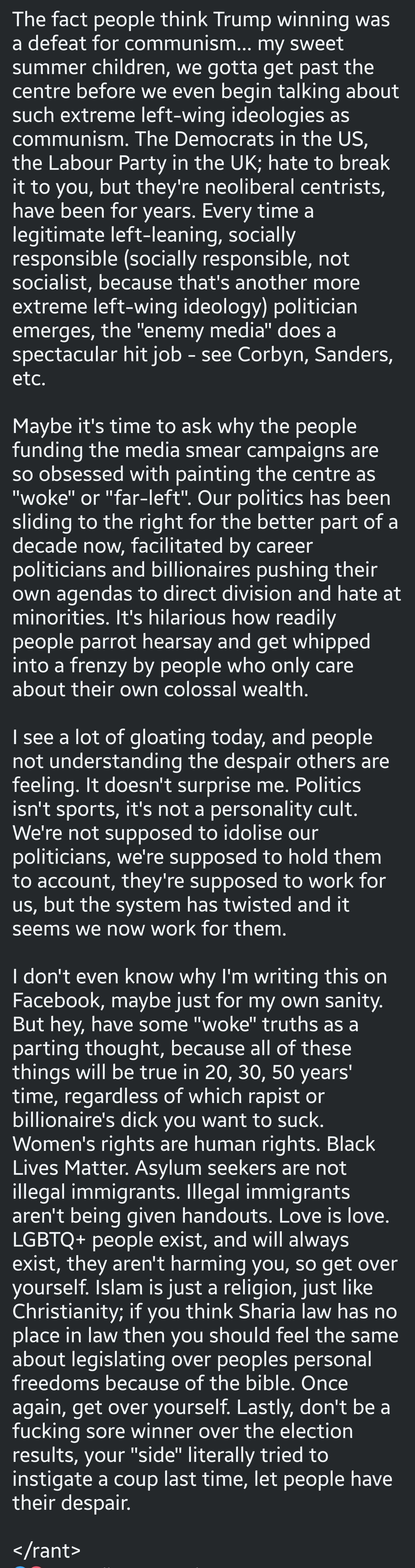 Sharing My Thoughts on the Current State of Affairs