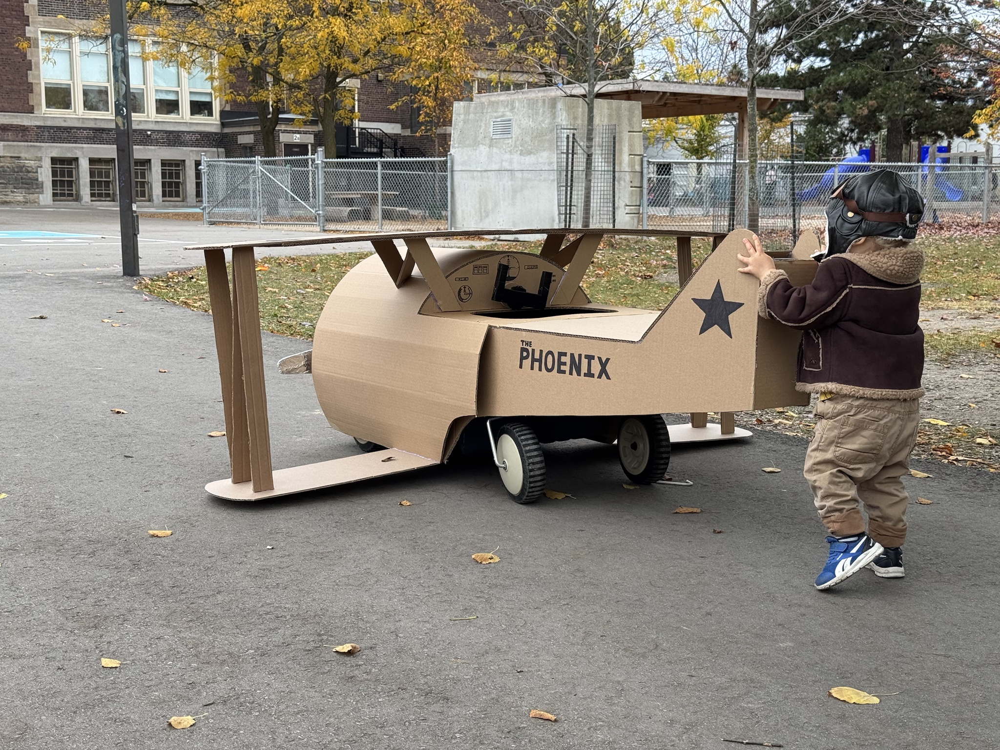 This Halloween, I Crafted a Plane-Themed Costume for My Son Who Loves His Wagon!