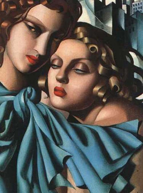 Captivating Portrait of Two Girls by Tamara de Lempicka