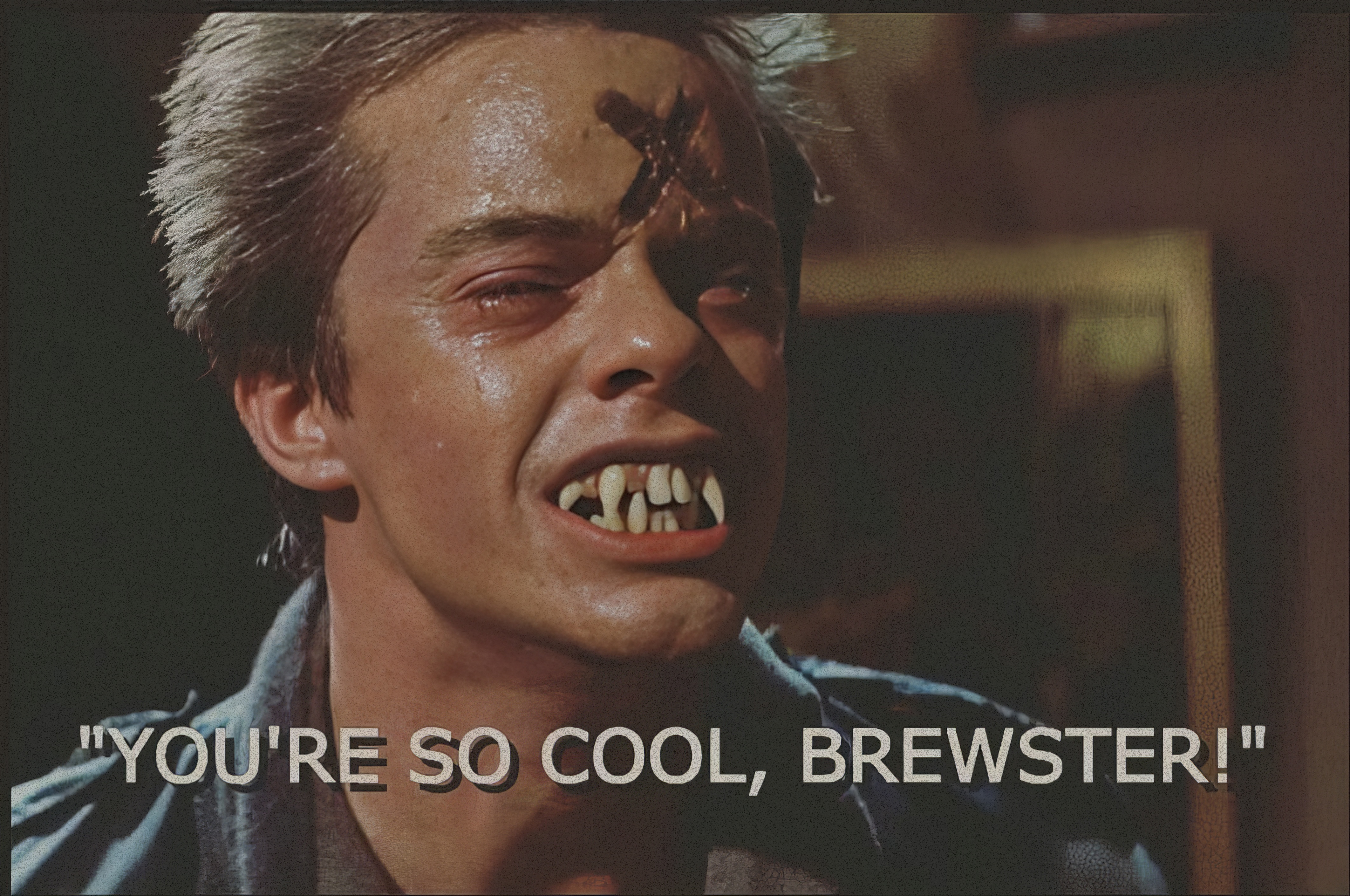 Evil Ed's Classic Line: 'You're So Cool, Brewster!' from Fright Night (1985)
