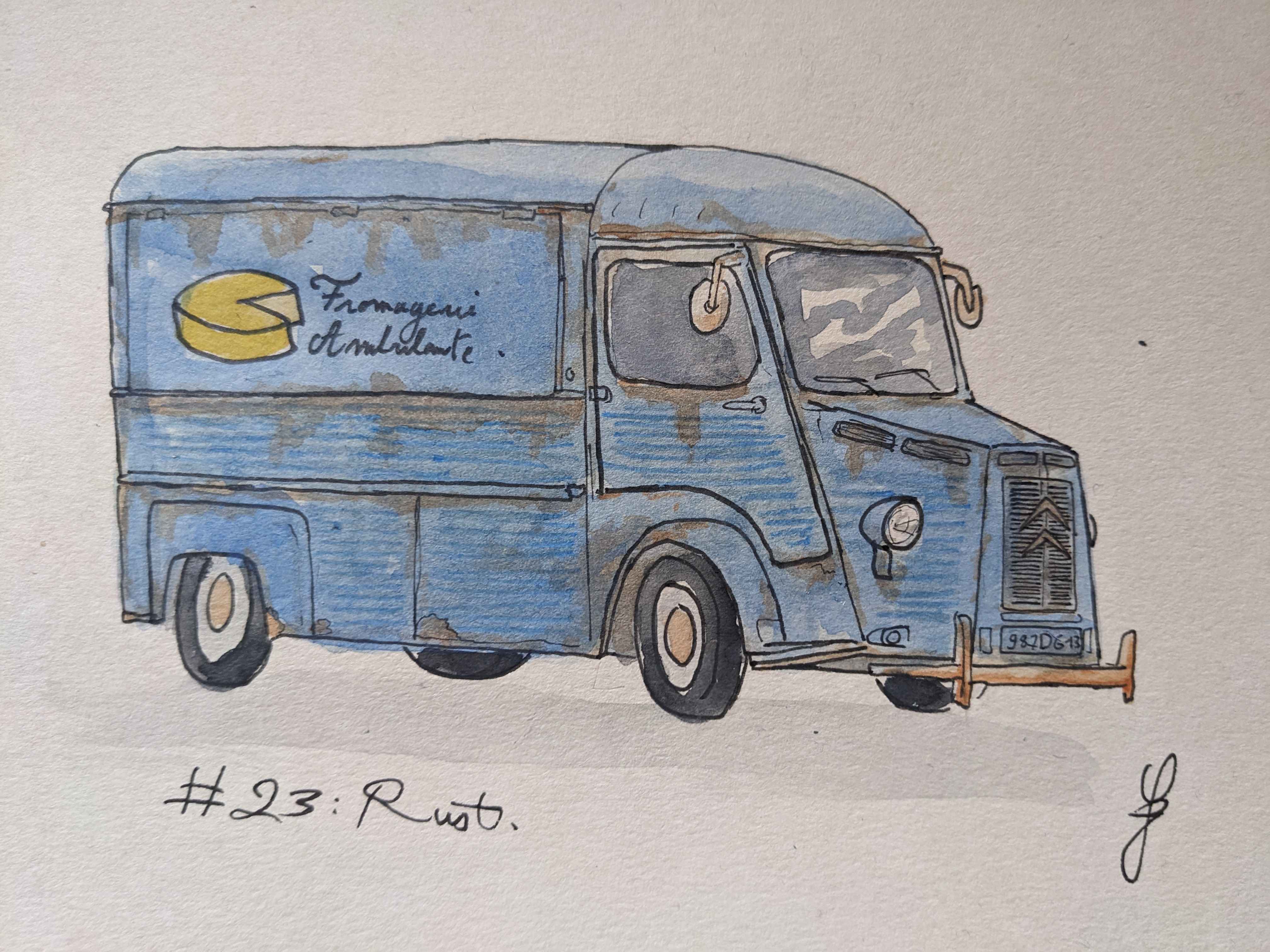 Inktober Day 23: Celebrating the Beauty of Rust