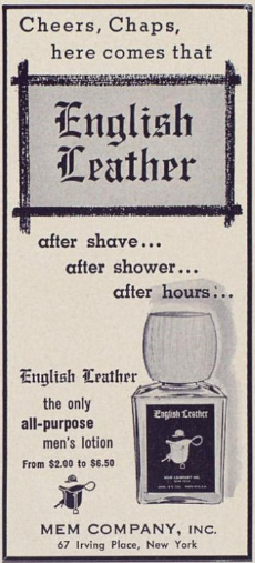 Throwback to 1959: The Classic English Leather Ad