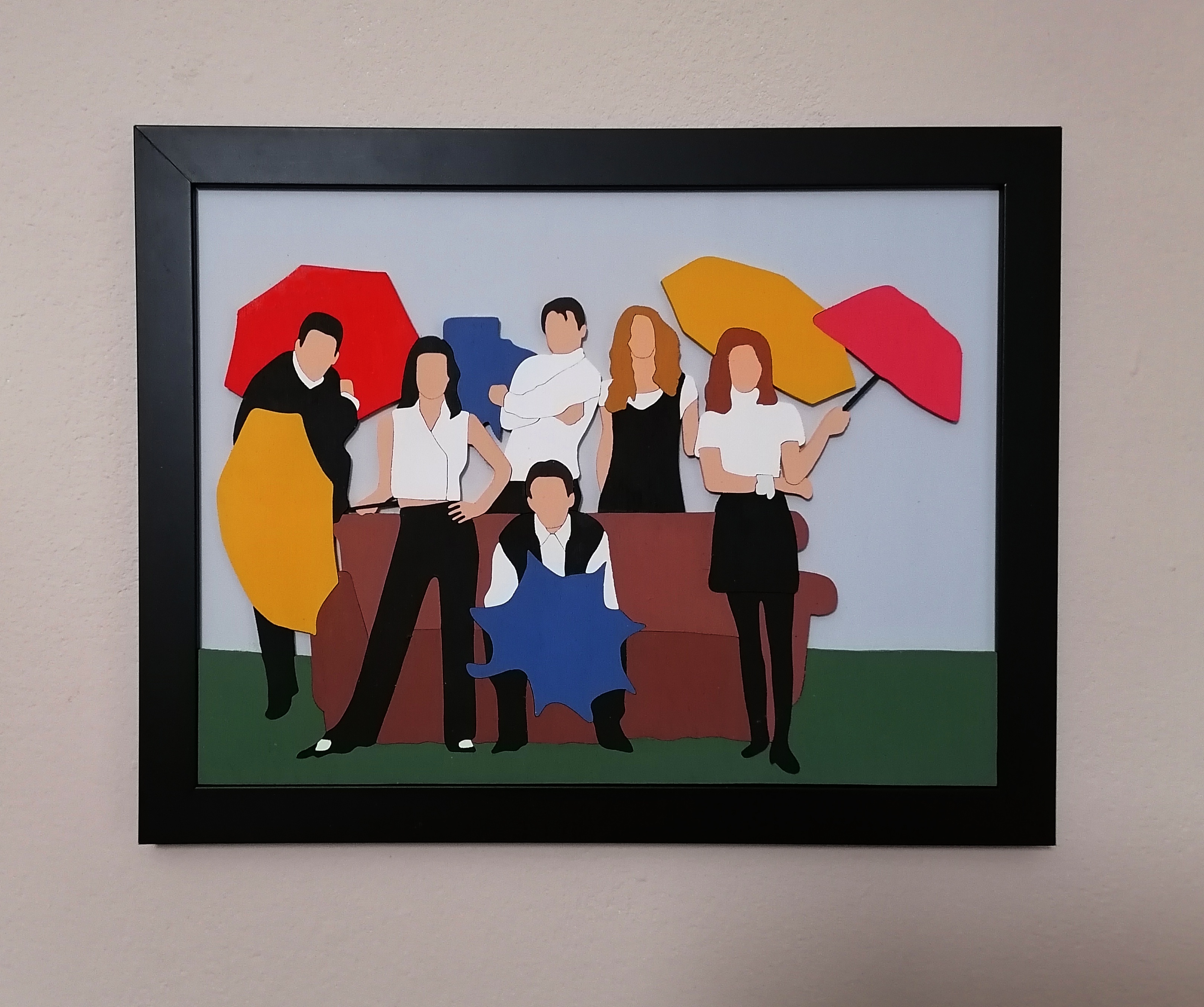 Crafting Nostalgia: My Friends-Inspired Minimalist Wall Art
