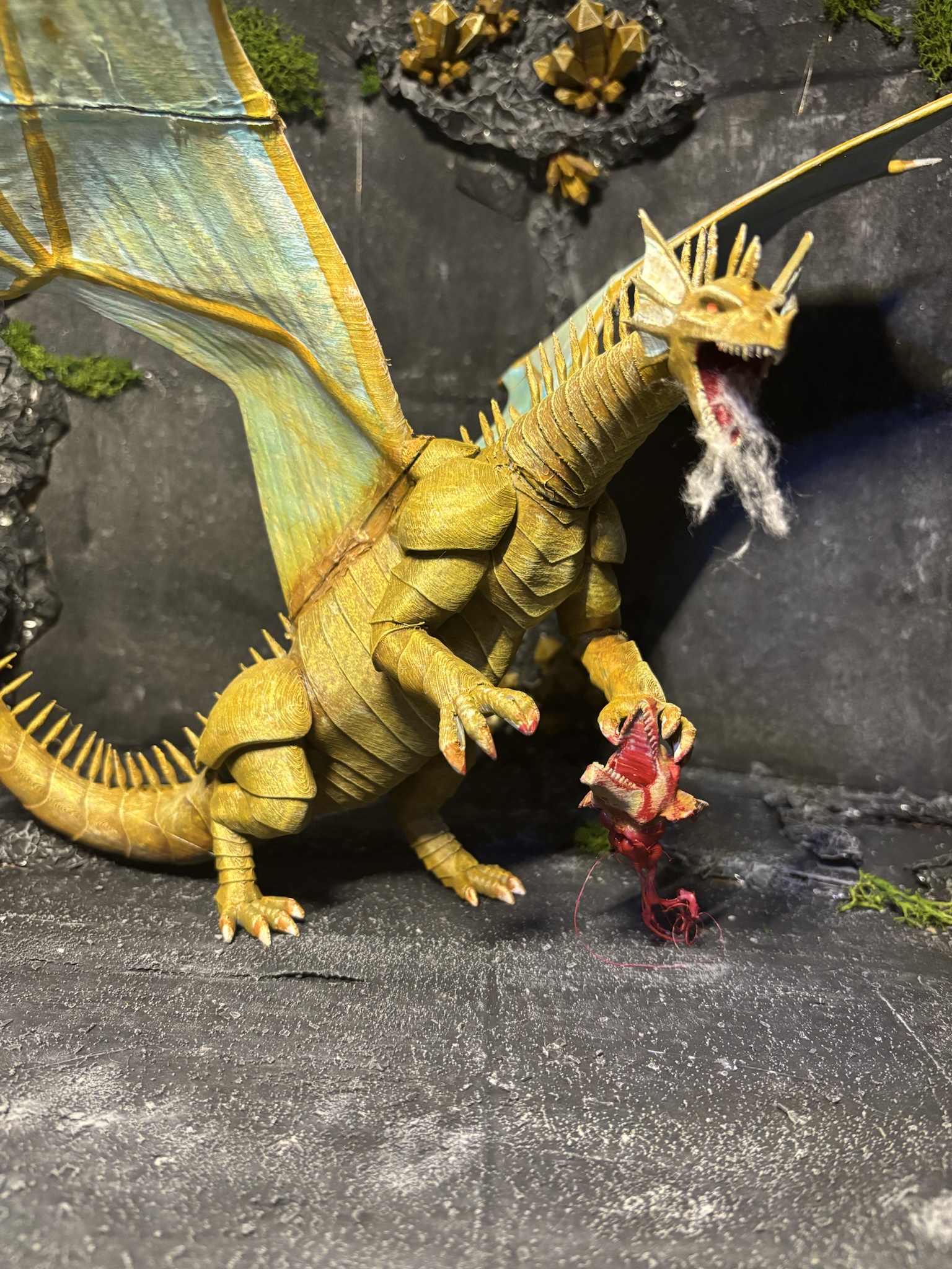 Unleashing the Fury of the Topaz Dragon: A Hunter's Journey in the Depths