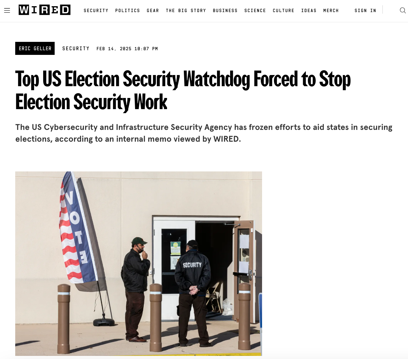 Who Even Needs Election Security Anymore?