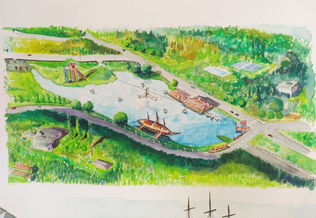 Illustrating the Perfect Park Landscape
