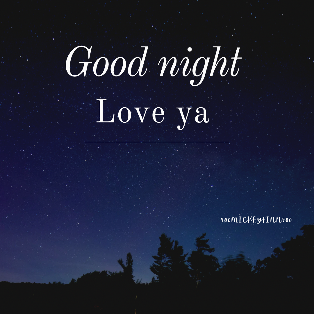 Wishing You All a Good Night: Love You Guys!