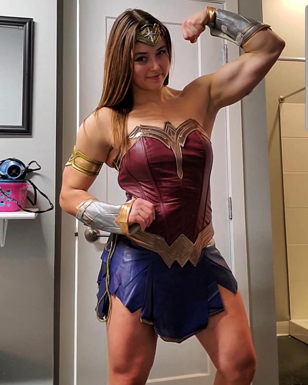 Real-Life Wonder Woman Spotted and She's Smiling!