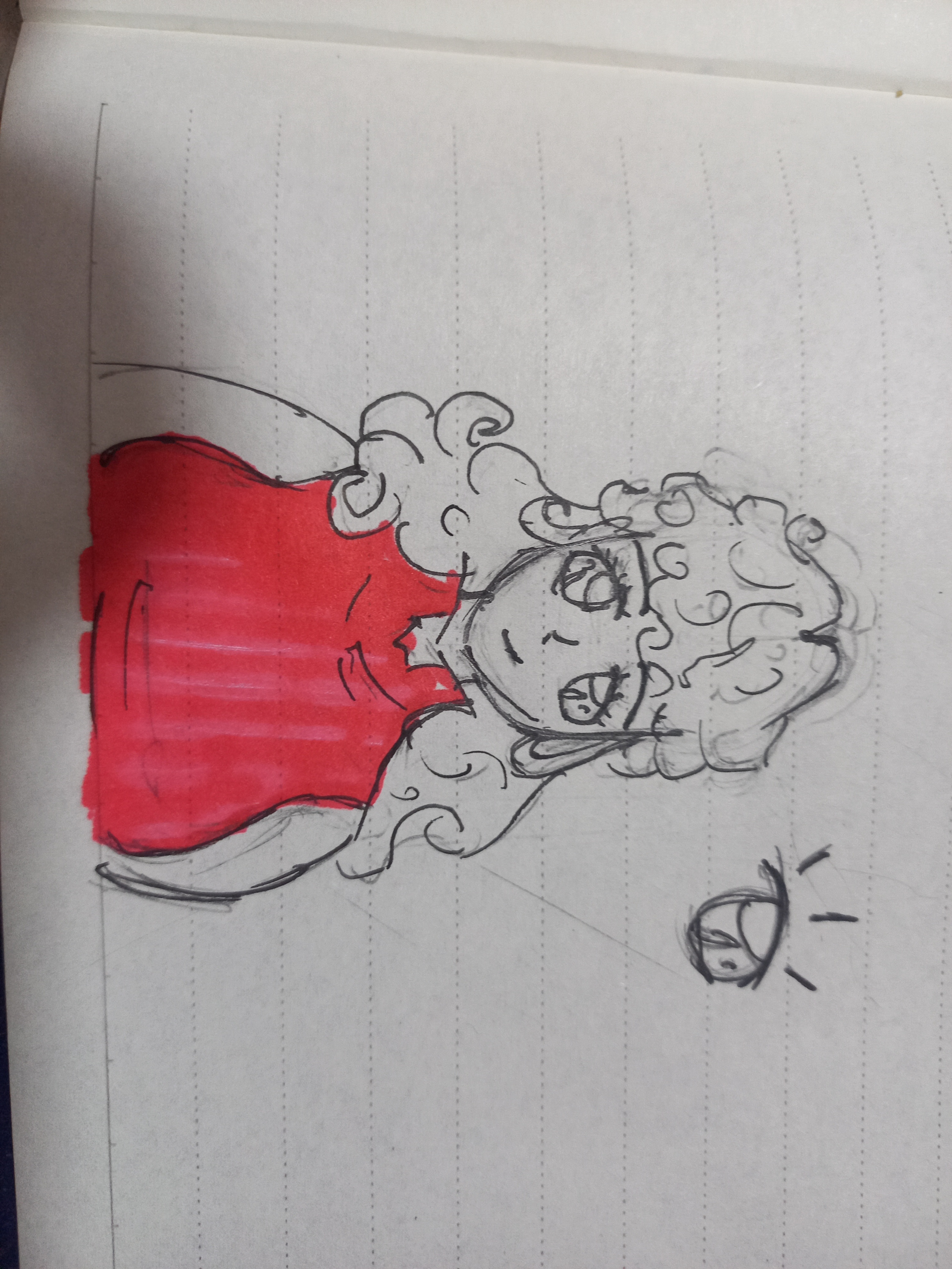 One of the girls in the crew.