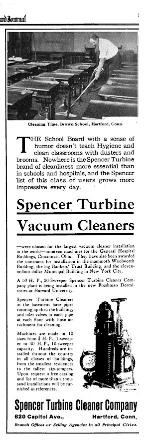 Throwback to 1914: Spencer Turbine Ad in School Board Journal