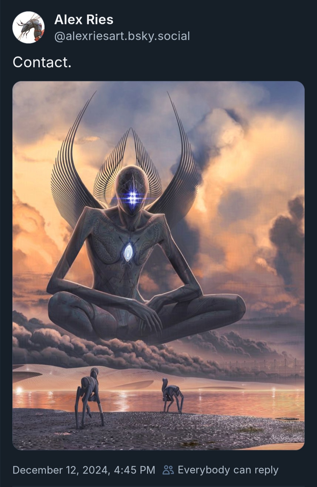 Meet Alex Ries, the Original Artist Behind the 'Alien God Looks Down at Lower Beings' Meme!