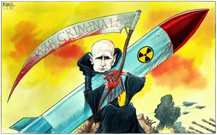 A satirical take on Putin's caricature