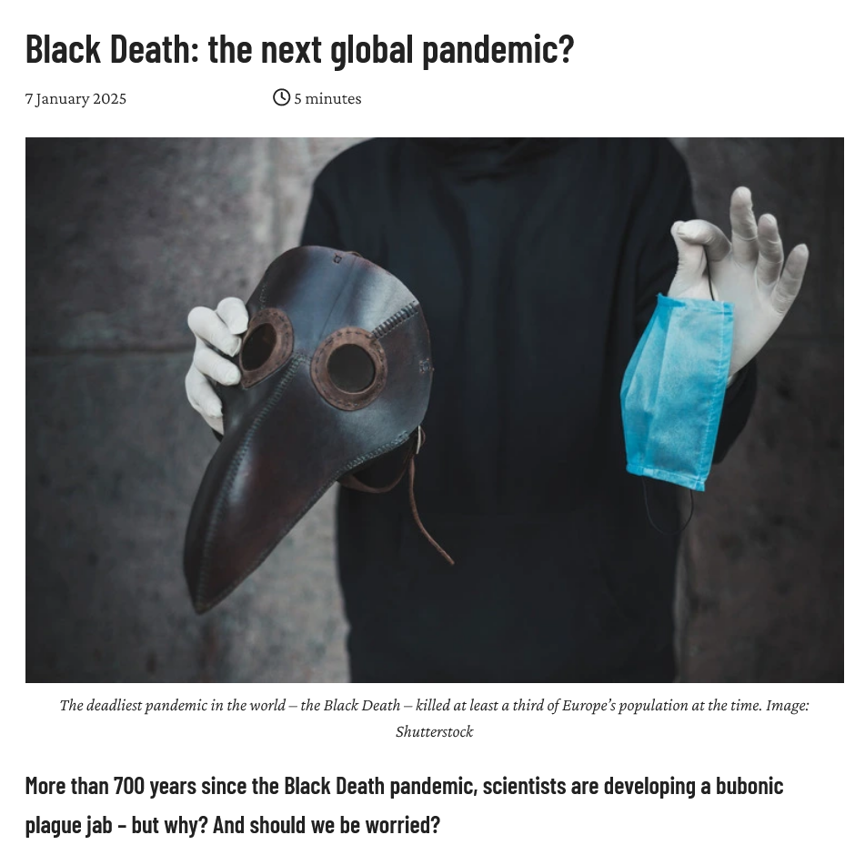 Exciting News: Bubonic Plague Vaccine Enters Phase I Trials!