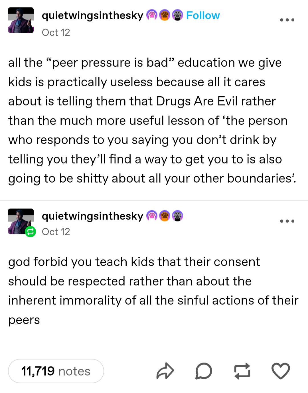 The Struggles of Peer Pressure: A Relatable Moment