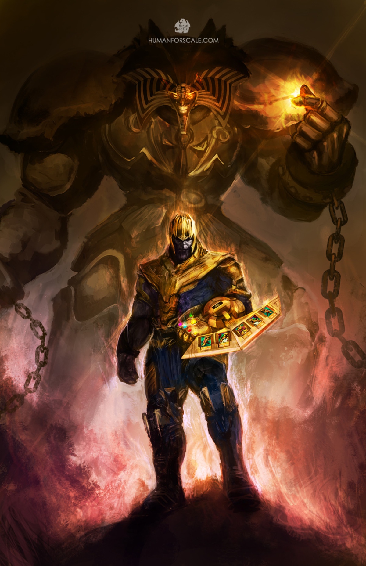 Thanos and the Infinity Deck: A Cosmic Collaboration