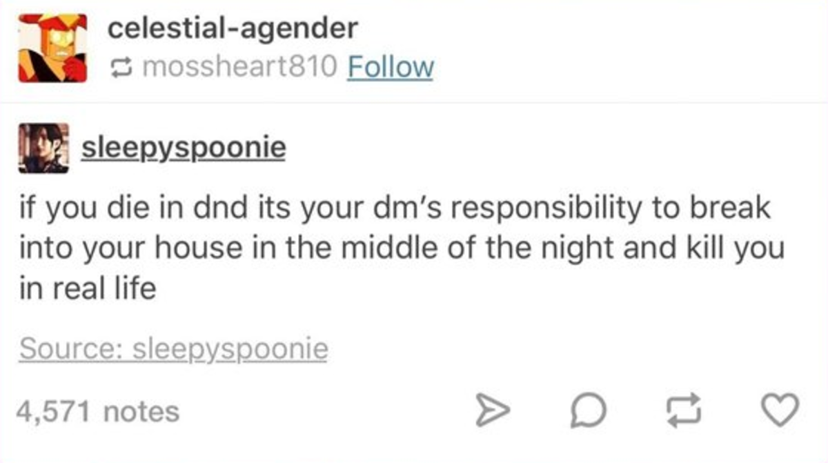 Not a Fan of Tumblr's Unique D&D Homebrew Rules