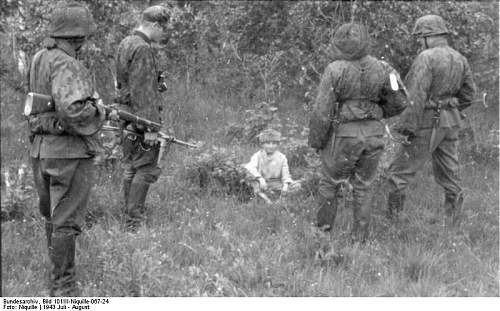 A Haunting Moment: SS Politzei Division Captures a Child in Russia