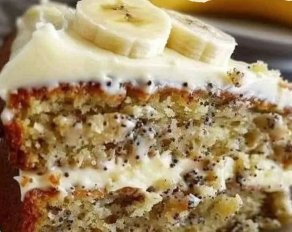 Delicious Banana Bread Cake with Cream Cheese Frosting Recipe