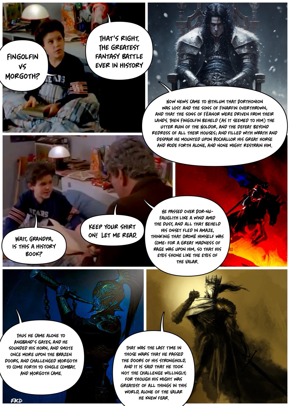 The Epic Tale of Fingolfin vs Morgoth: A Legendary Showdown
