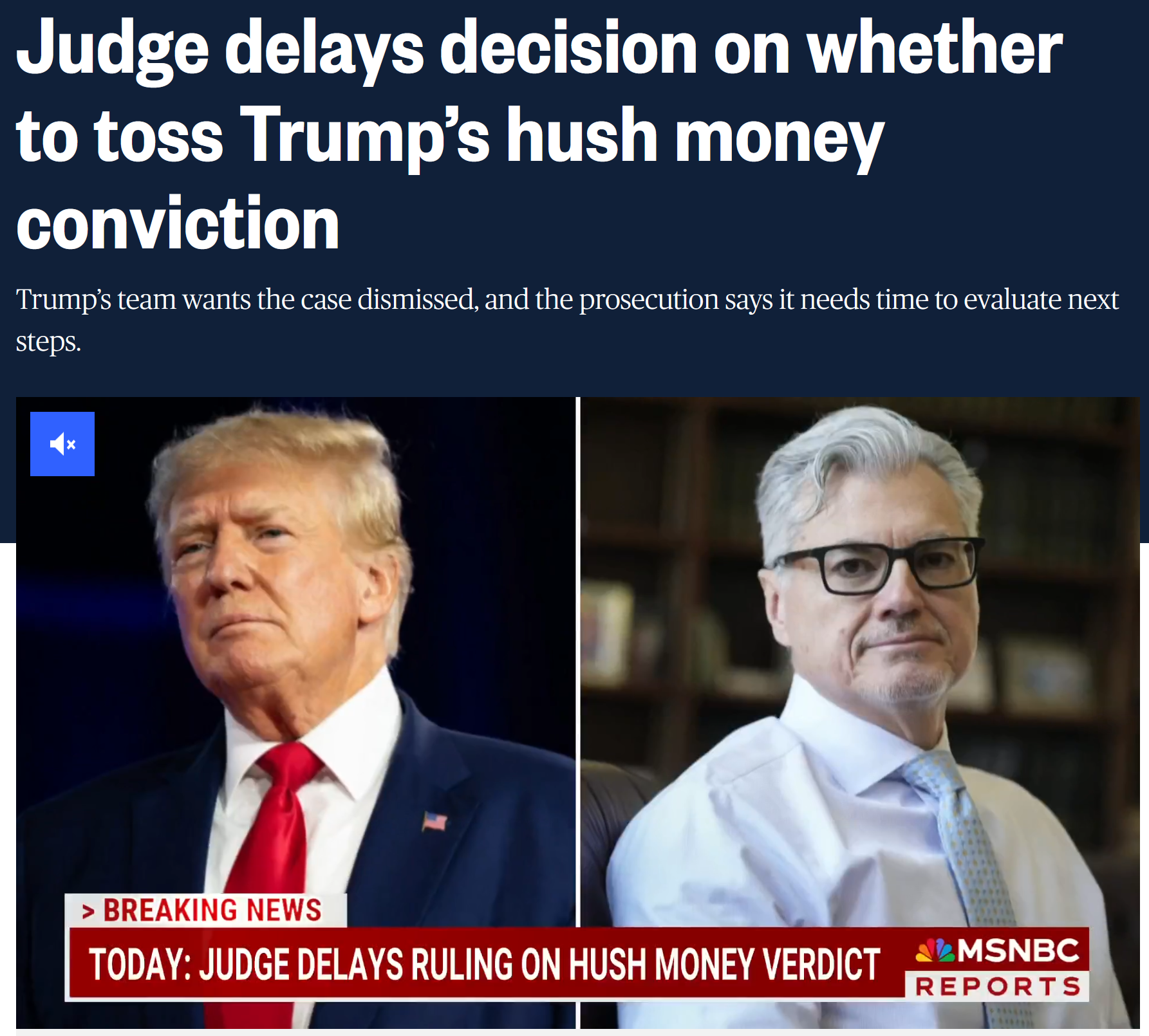 I anticipated this outcome, yet there's a glimmer of hope that he might not dismiss the case.