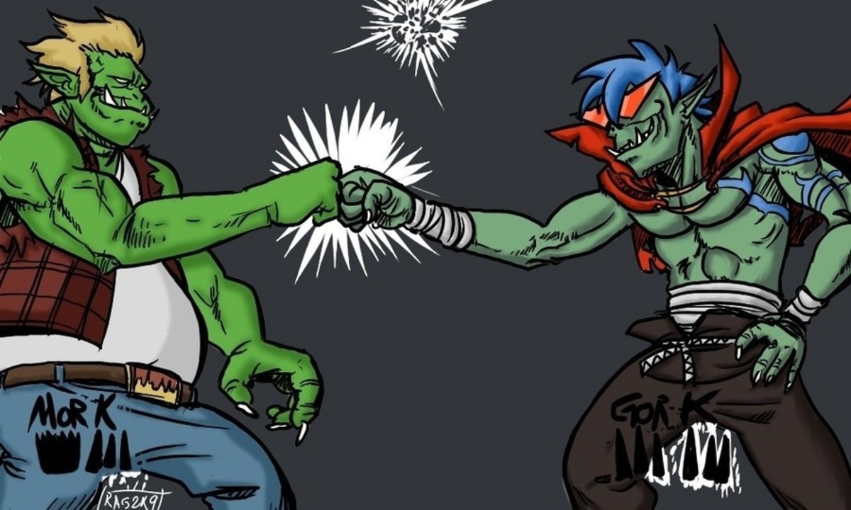 Gork & Mork: The Ork Deities of Chaos and Destruction