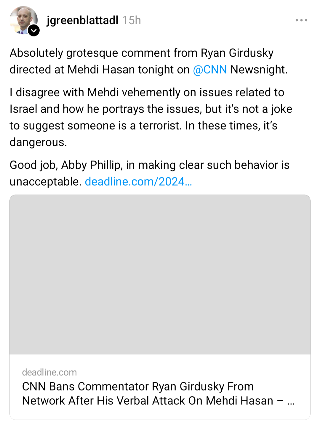 CEO of Anti-Defamation League Speaks Out Against MAGA Threats to Pro-Palestinian Commentator