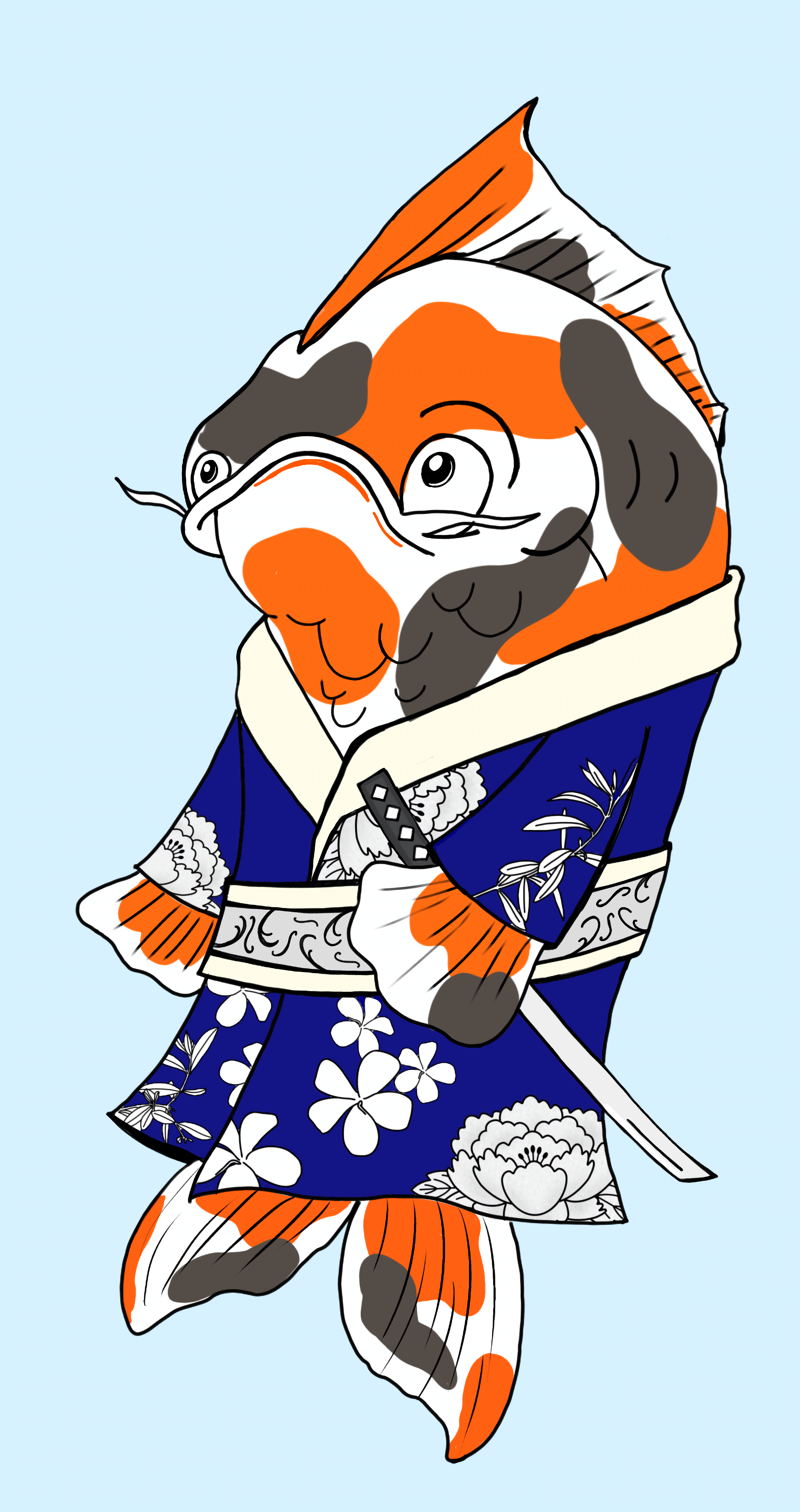 Check out my koi samurai drawing! Hope you love it!