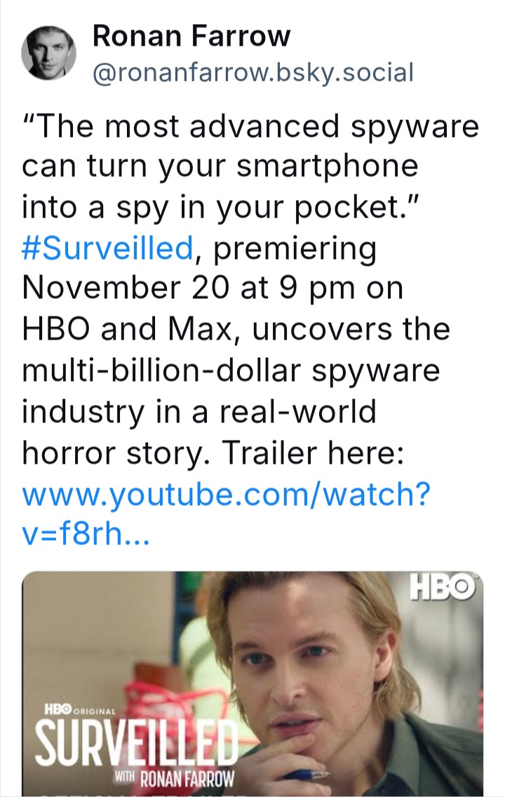 When Ronan Farrow is involved, you know things are about to get wild!