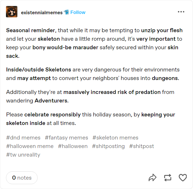 Celebrate this holiday season responsibly: keep your skeletons hidden!