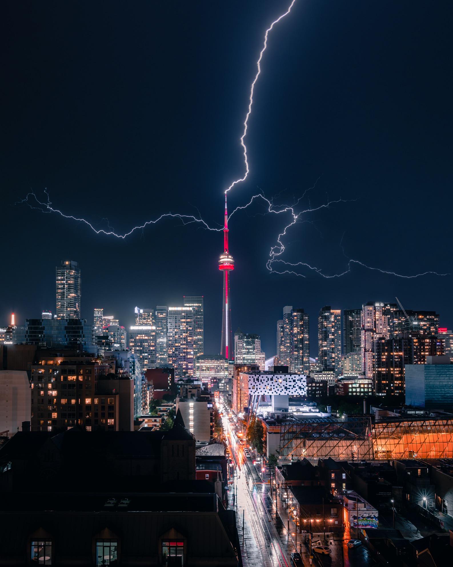 Did You Know? The CN Tower Faces Lightning Strikes 75 Times a Year!