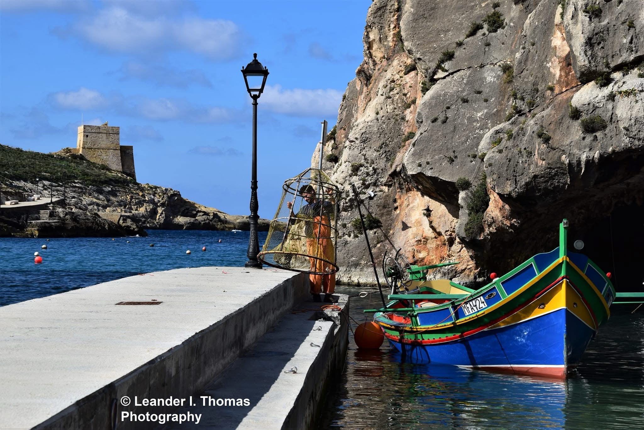 The trusty fishing boat ready for adventure