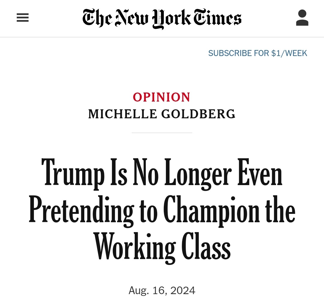 Trump's candid confession about his indifference towards the working class.