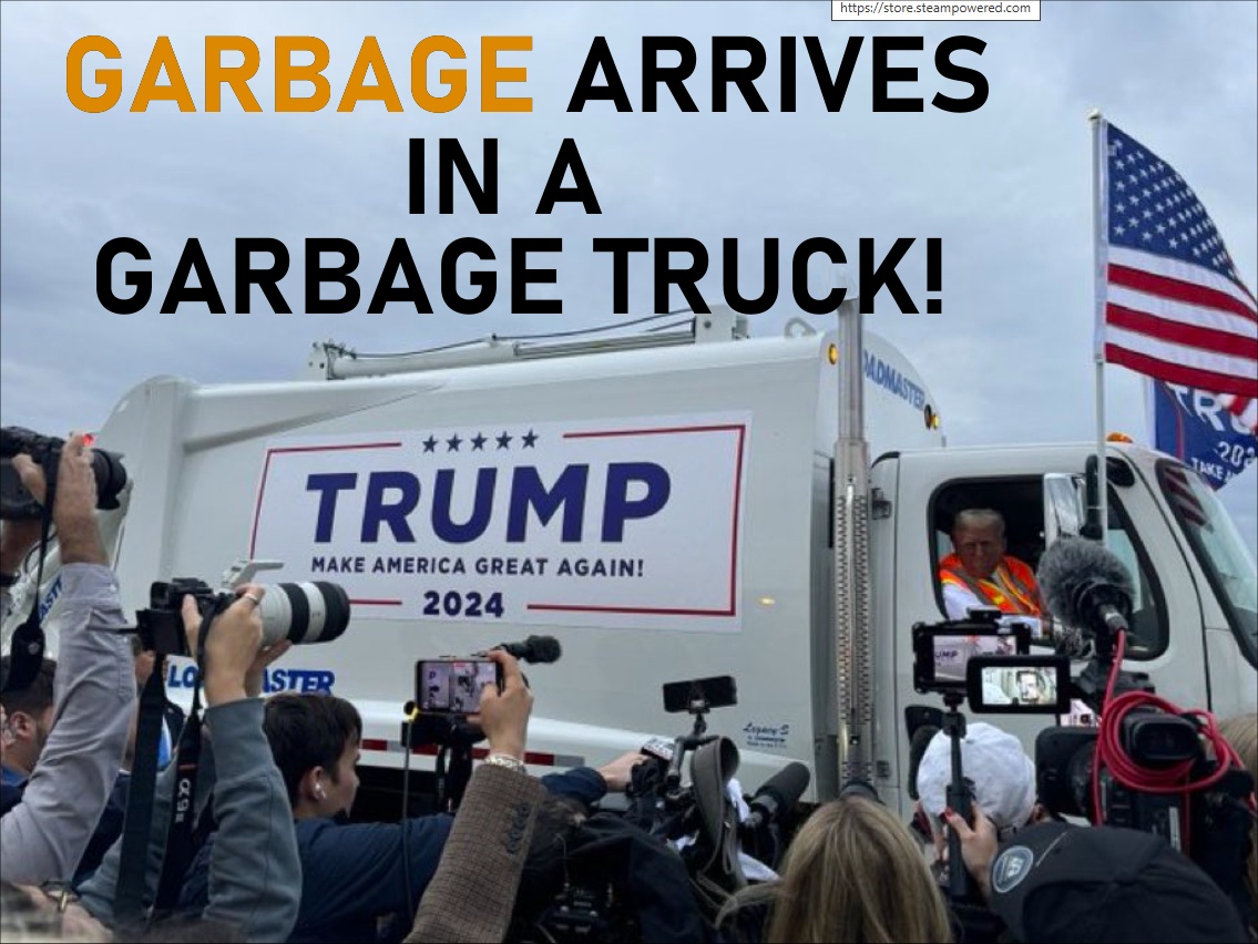 Surprise! The Garbage Truck Has Arrived!