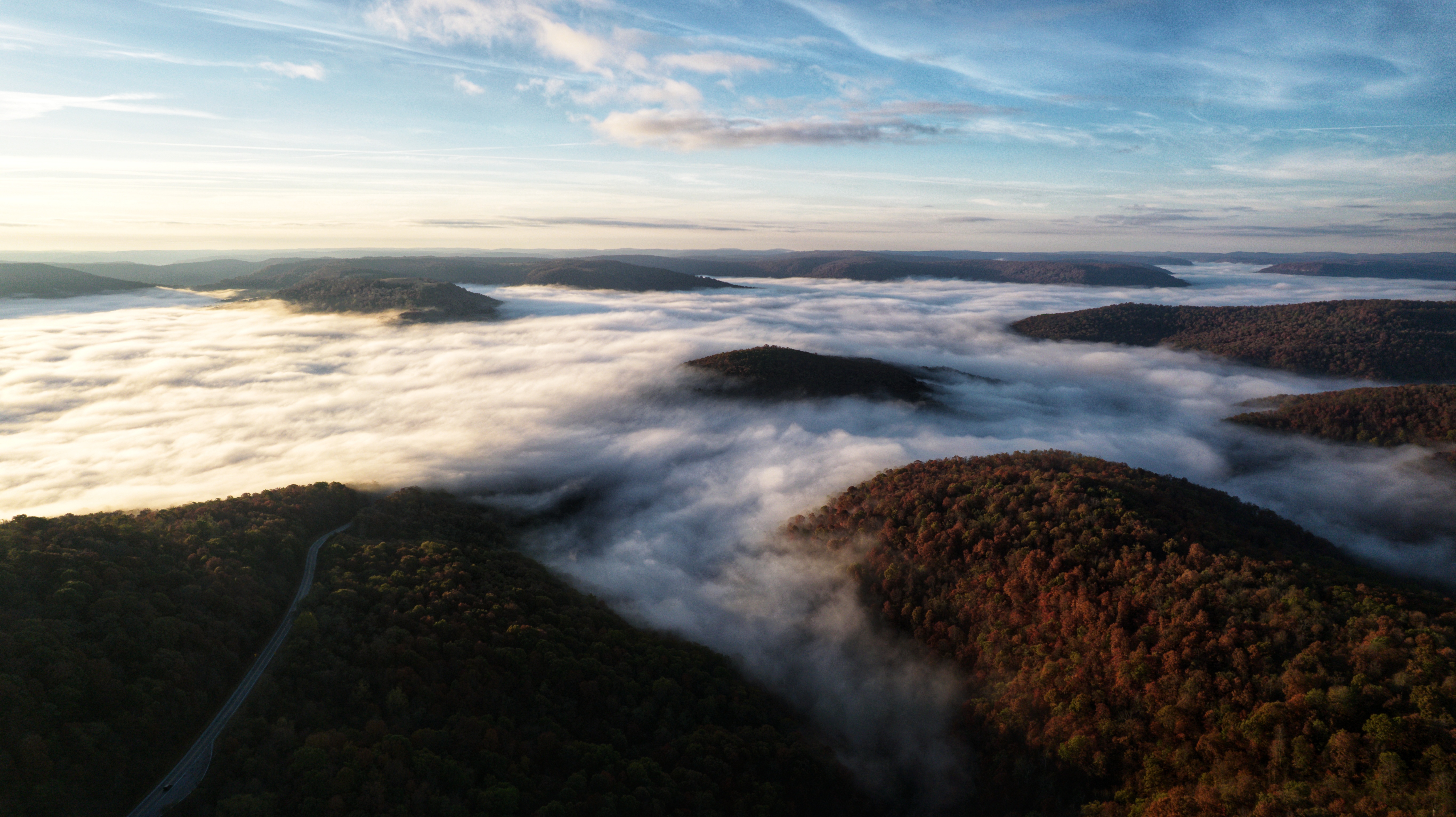 Mysterious Morning Fog Blankets Compton, AR