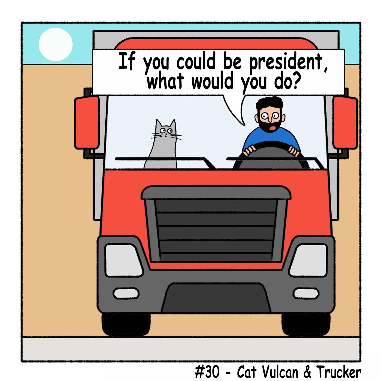 Meet the Legendary Cat Vulcan and the Trucker Duo
