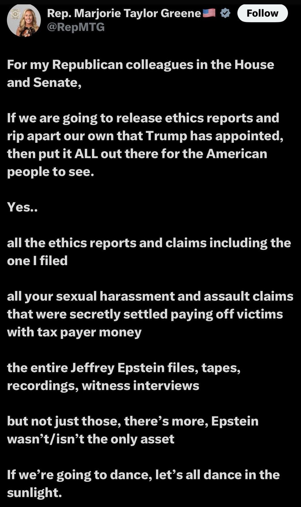 MTG's Bold Admission: Republicans and Their Crimes