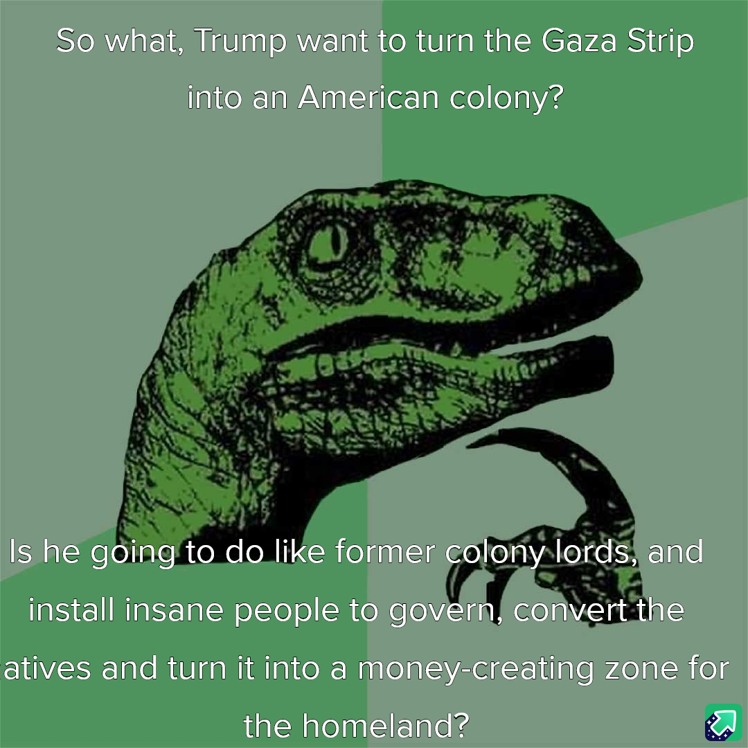 Questioning why the USA would want Gaza, unless it's part of a larger plan.