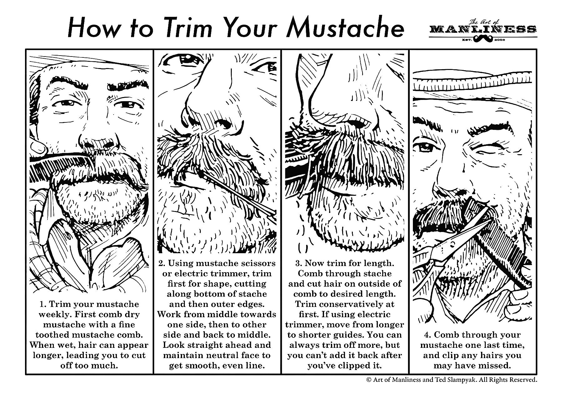 Mastering the Art of Manliness: A Guide to Mustache Trimming