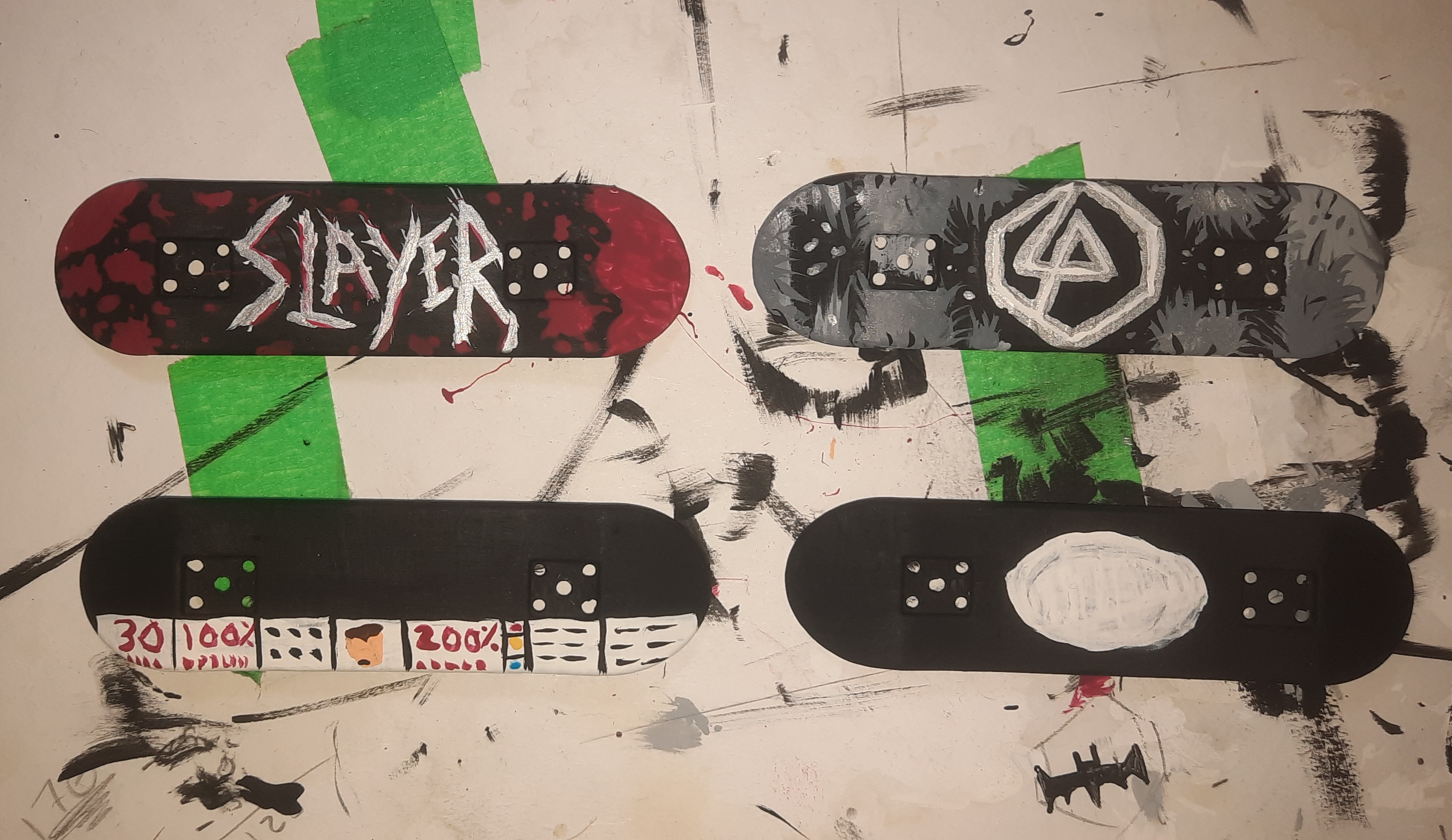 Creative Custom Paint Jobs on Fingerboards