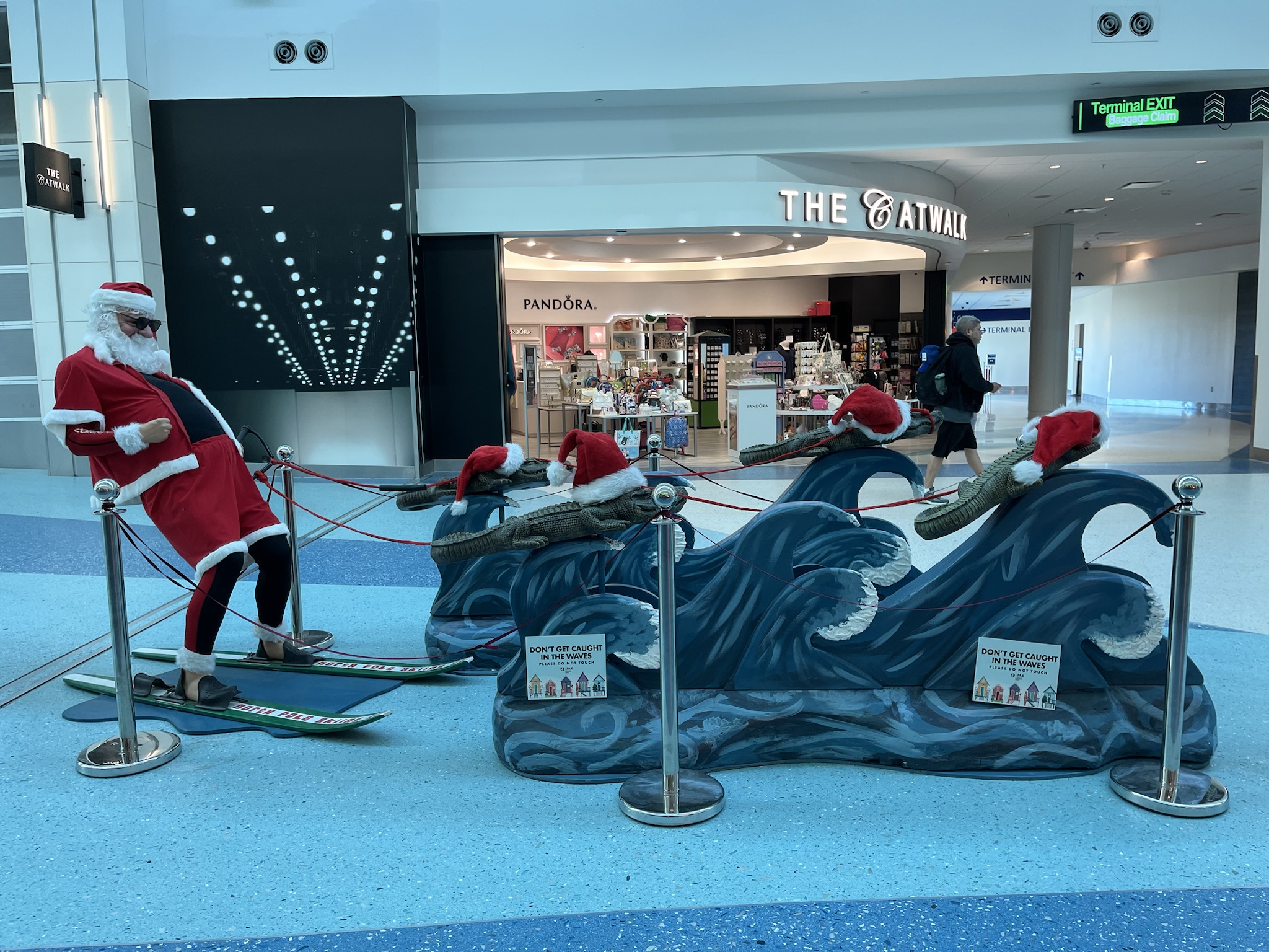 Stunning Christmas Display at the Airport