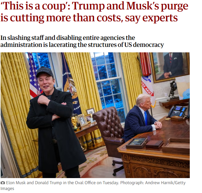 Experts Warn: 'This is a coup' - Trump and Musk's purge is about more than just cutting costs