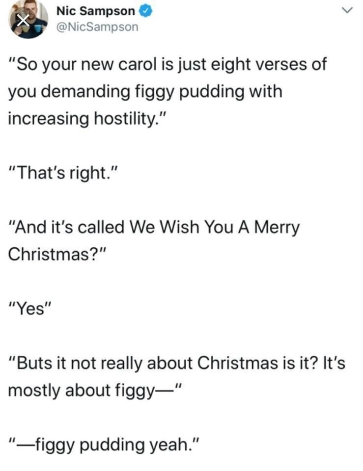 A Hilarious Figgy Pudding Surprise