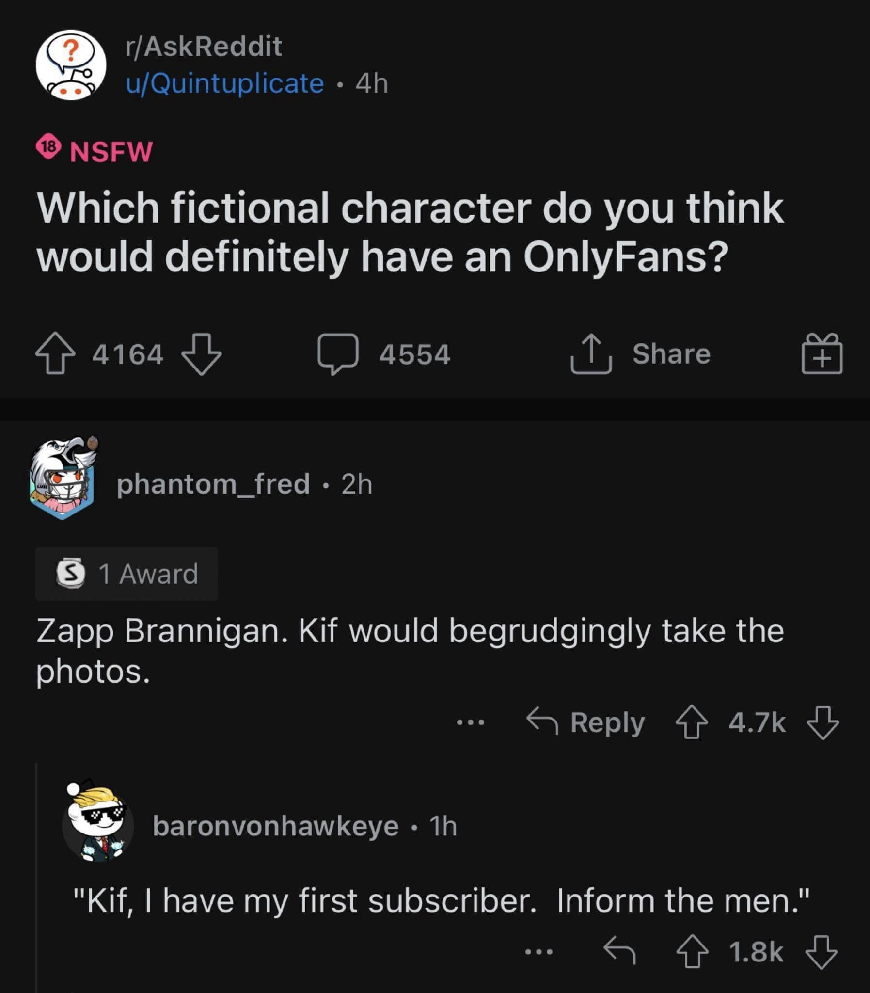 Kif, I've just unleashed a meme dump. Rally the troops!