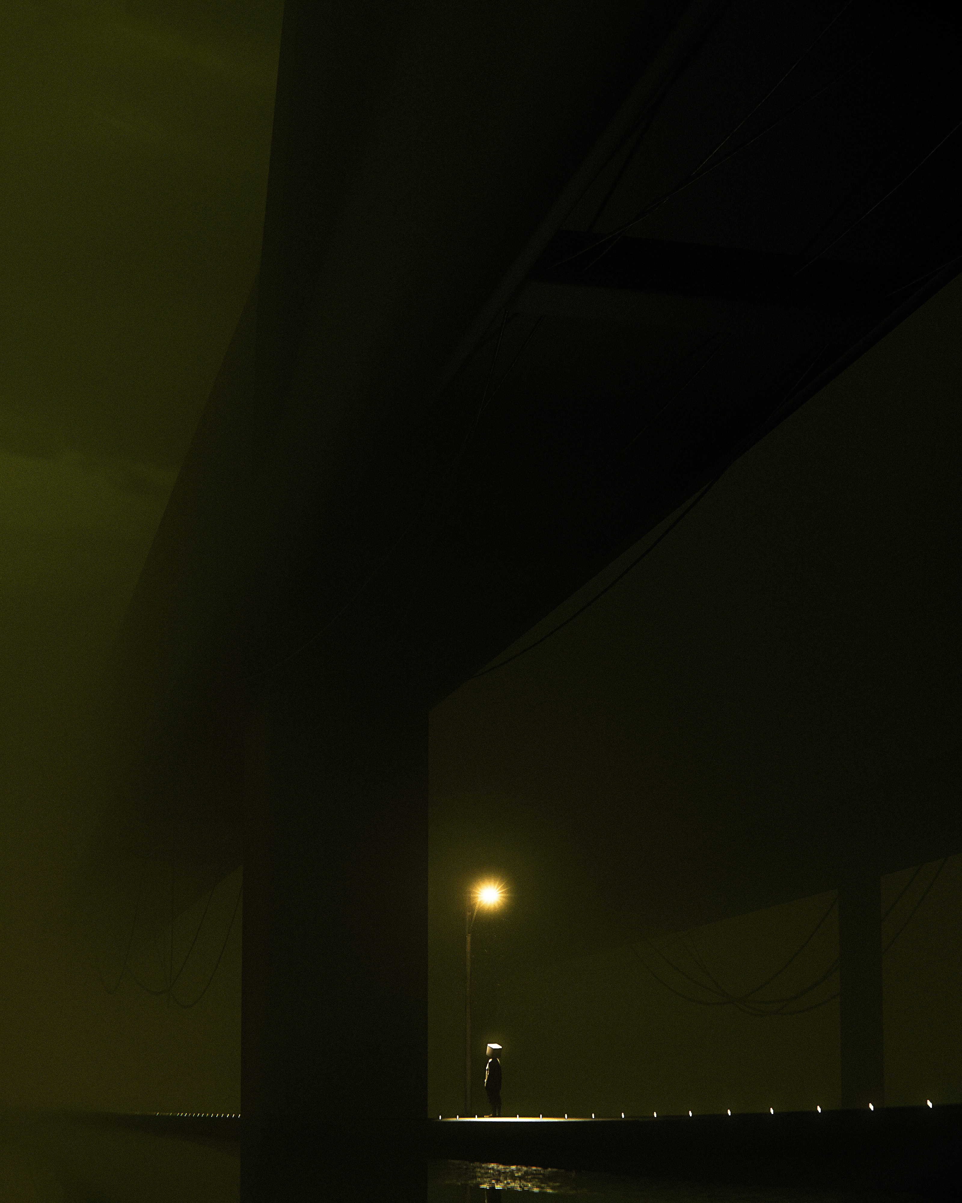 Under the bridge, a captivating piece by huleeb