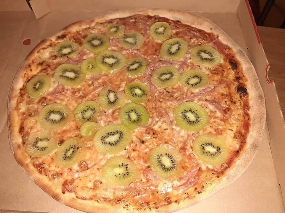 The controversial delight of Kiwi pizza!