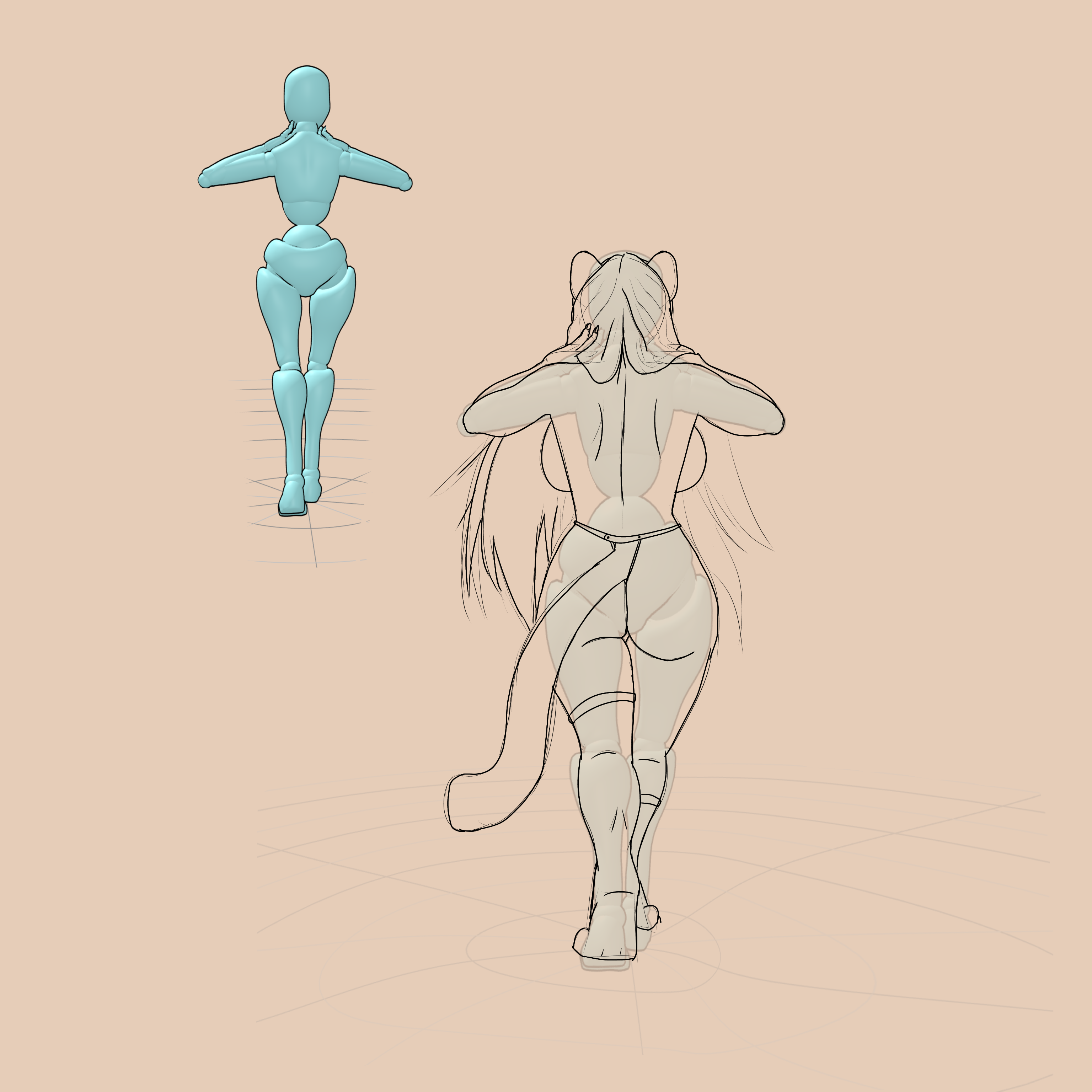 Work in Progress: The Day's Final Touches (Art by Me)