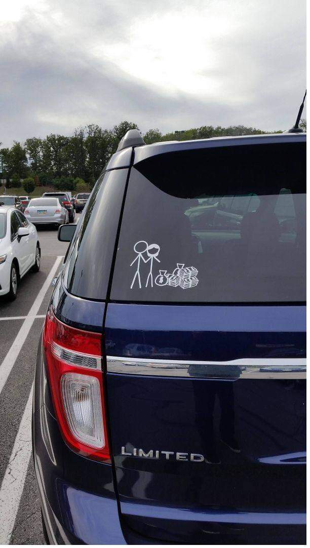 A Car Decal Celebrating the Childfree Lifestyle