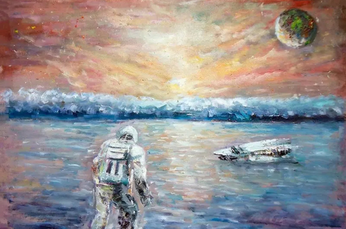 My painting of Miller’s Planet!
