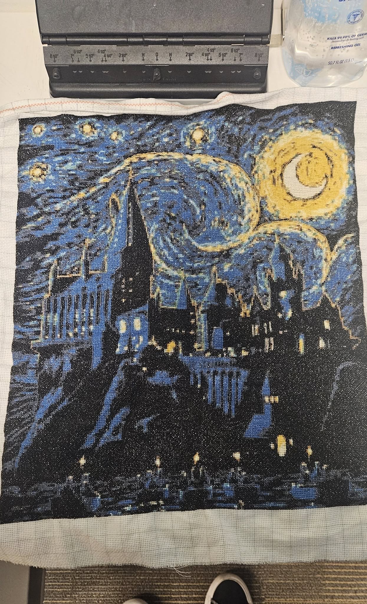 Completed! A Magical Hogwarts Starry Night :)