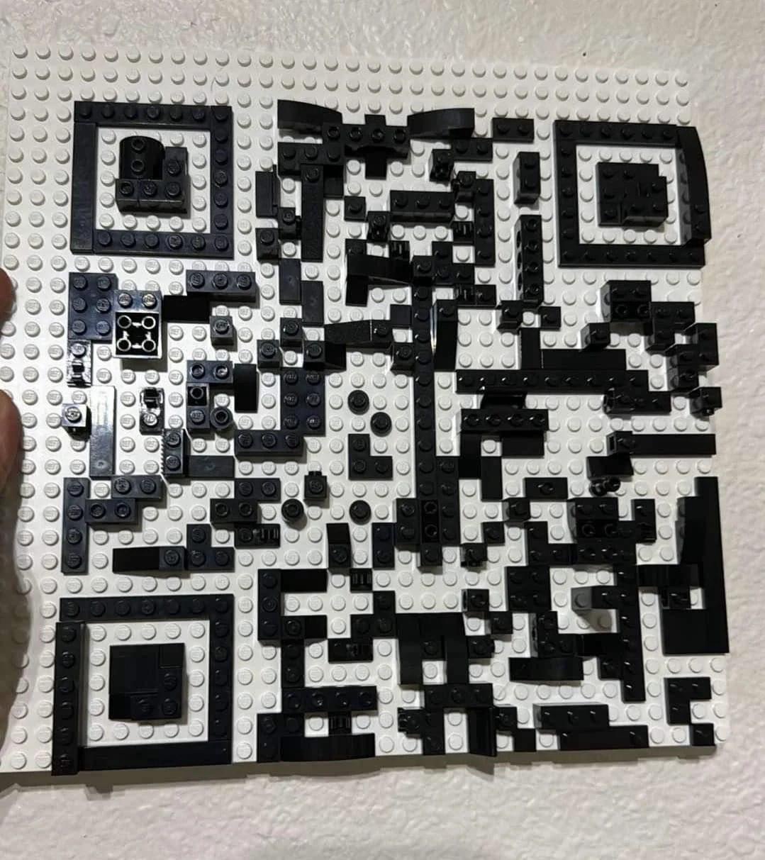 Creative Lego QR Code Design